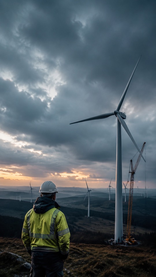 sowitec group gmbh Wind Energy Scene - 4K Wallpaper
