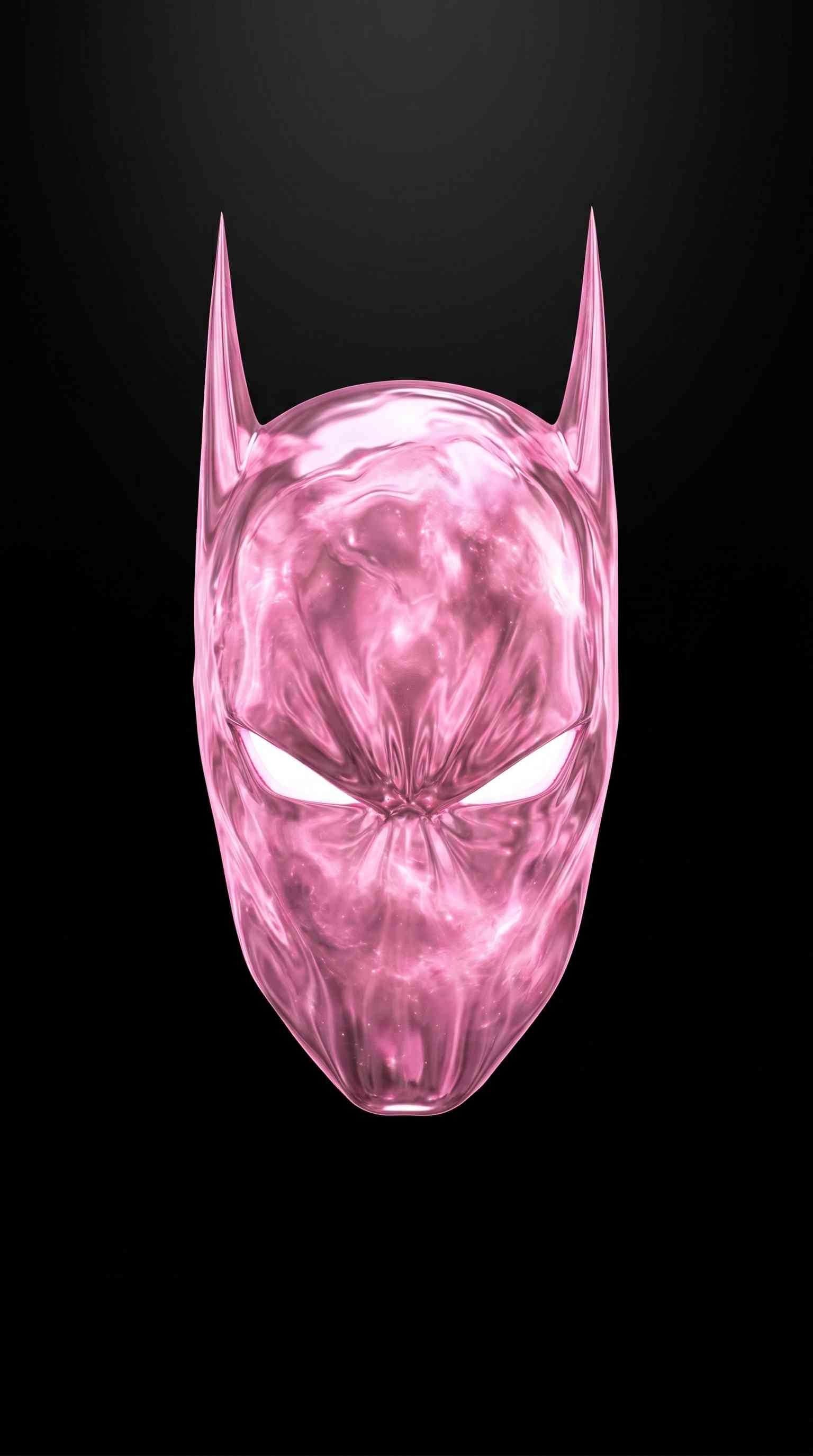 Pink Batman Maske - 4K Hintergrundbild