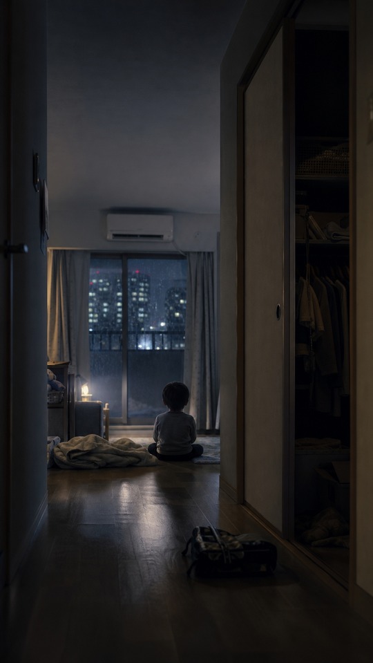 Mother and Child Cinematic Reflections - 4K Wallpaper