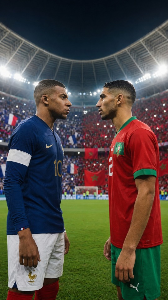 frankreich vs marokko - Fußball 4K Handy Wallpaper