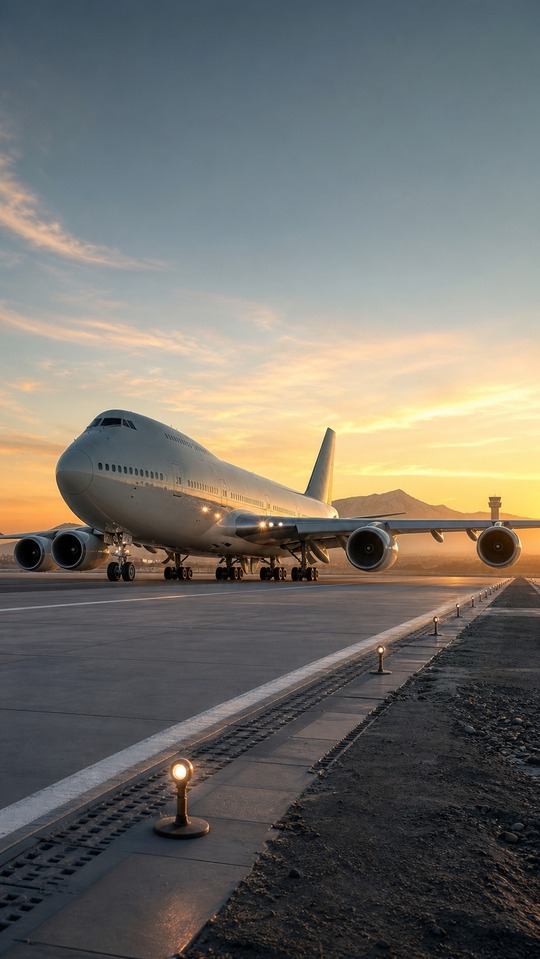 Boeing 747 Realistic Jet - 4K Phone Background