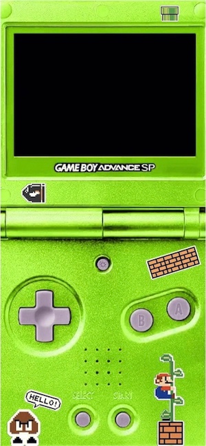 Nintendo Game Boy Advance SP Green - 4K Wallpapers