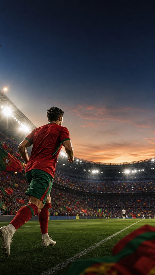 FIFA World Cup 2026 Fußball Portugal - 4K Wallpaper