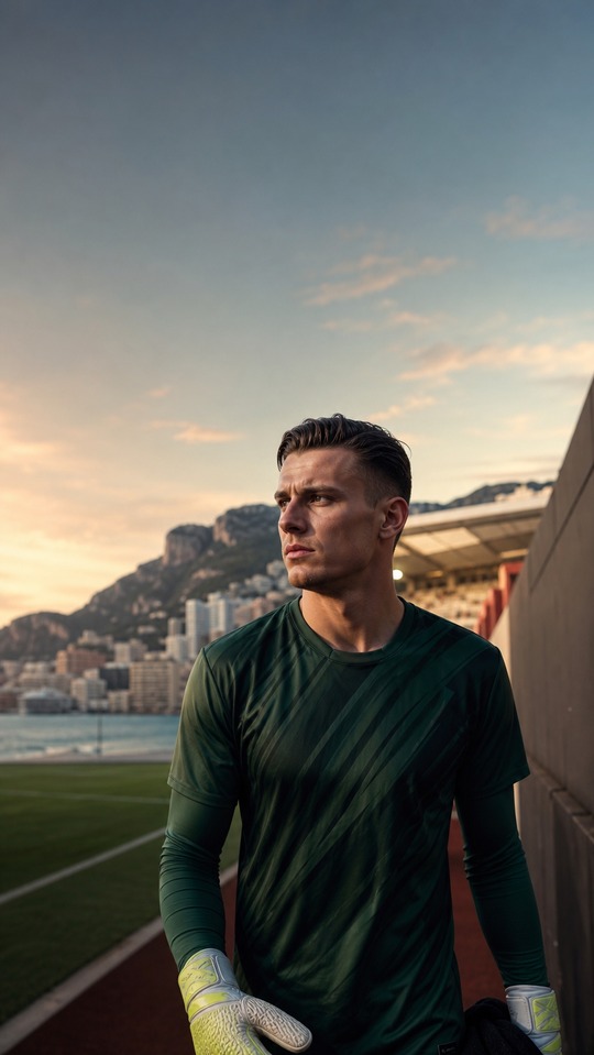 Monaco Goalkeeper Cinematic Scene - 4K Phone Background
