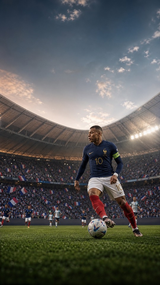 FIFA 2026: Kylian Mbappé Frankreich - 4K Hintergrundbild