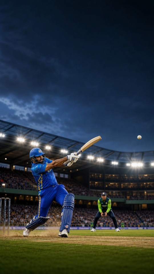 Major League Cricket Batsman - 4K Lock Screen