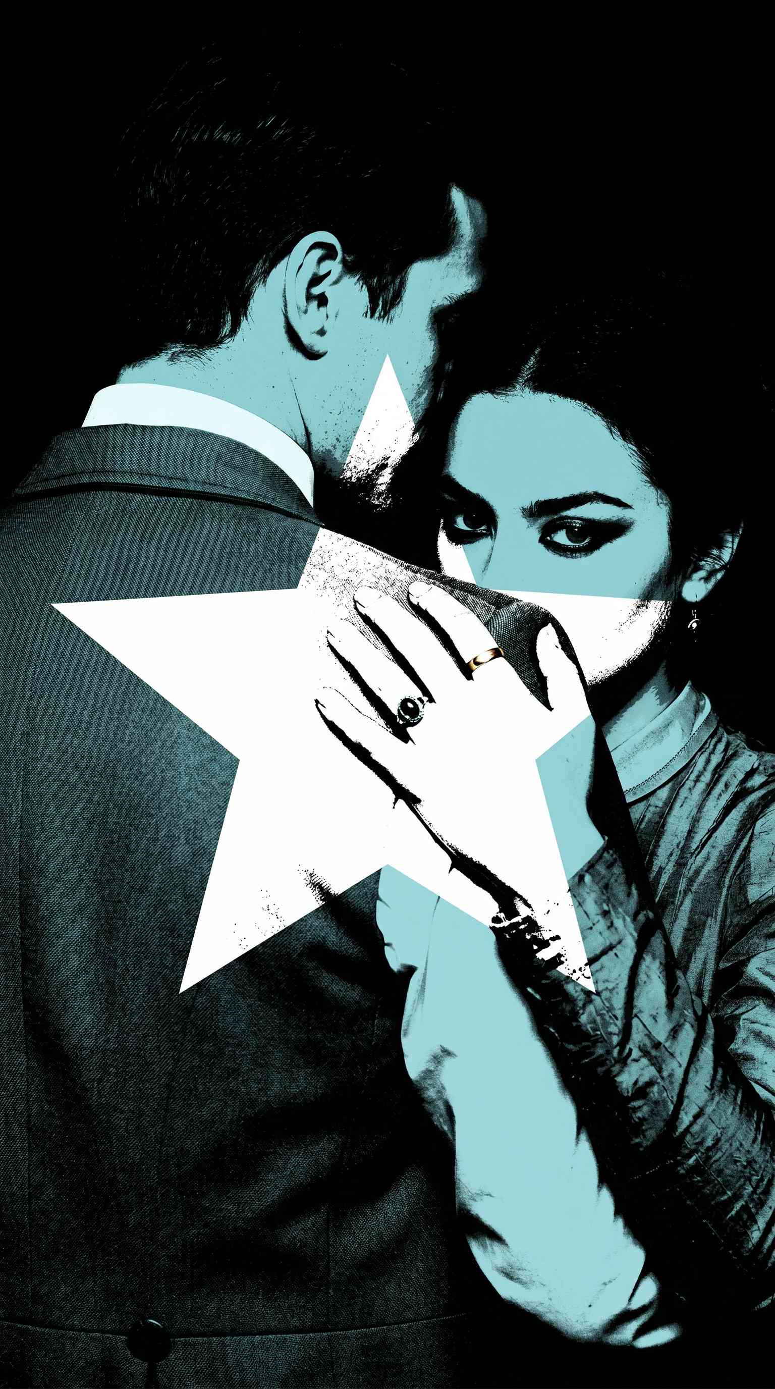 Cinematic Couple Graphic Art - 4K Phone Background