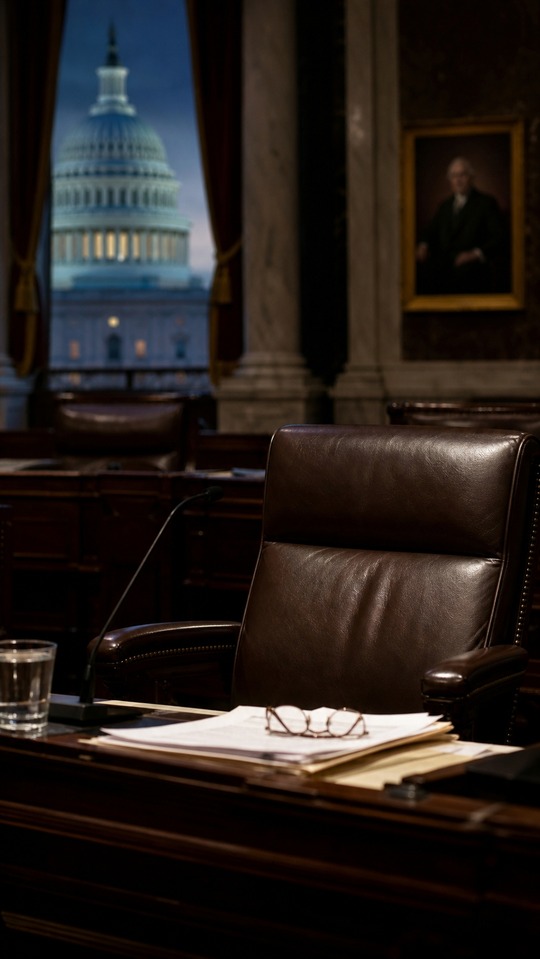 Mitch McConnell Prolonged Absence - 4K Empty Senate Office Wallpaper