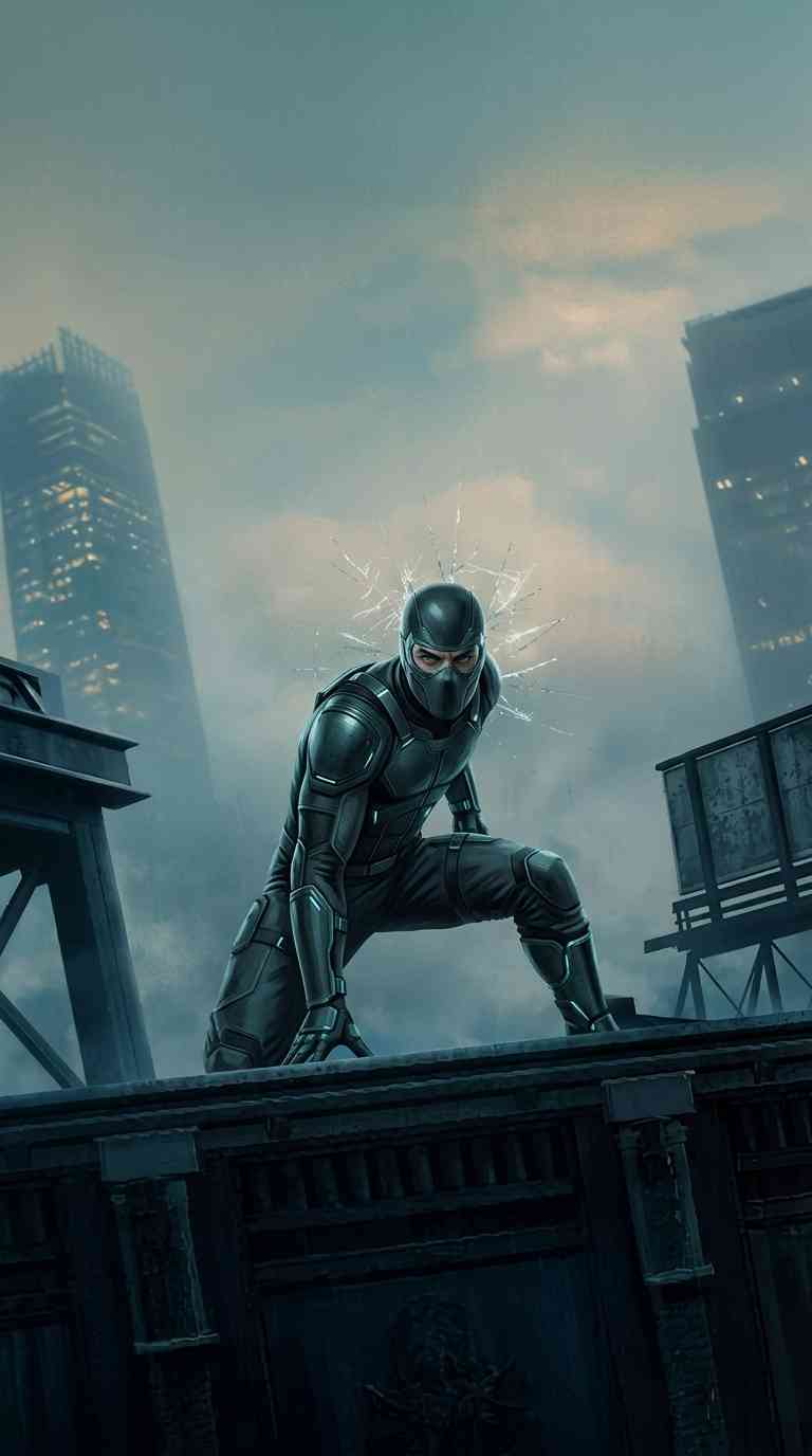 Spider-Man Stealth Suit - Fond d'Écran 4K Mobile