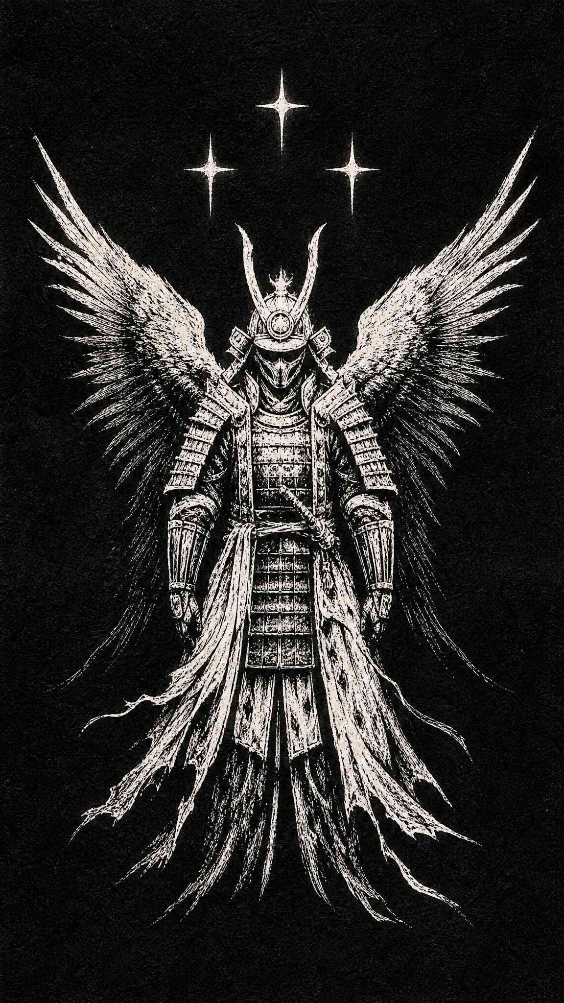 Winged Samurai Warrior - 4K Background