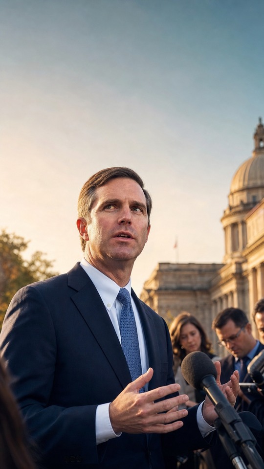 Andy Beshear Pressekonferenz - 4K Wallpaper