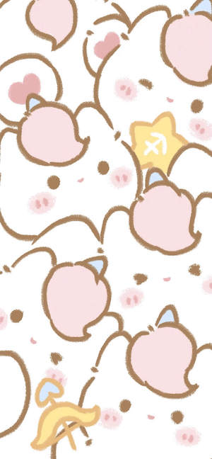 Schütze Kawaii Illustration - 4K Handy Wallpaper