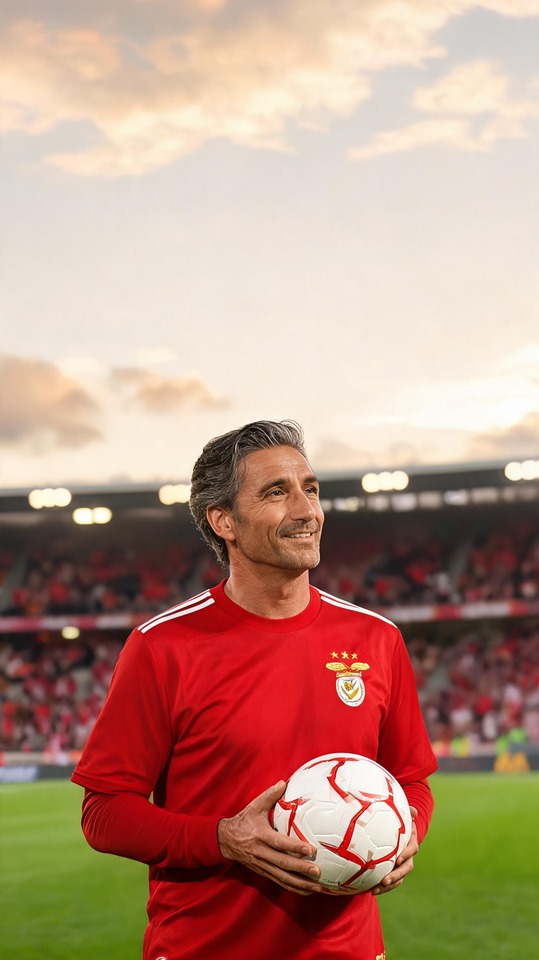 Nuno Gomes Icône Benfica - Arrière-plan Mobile 4K