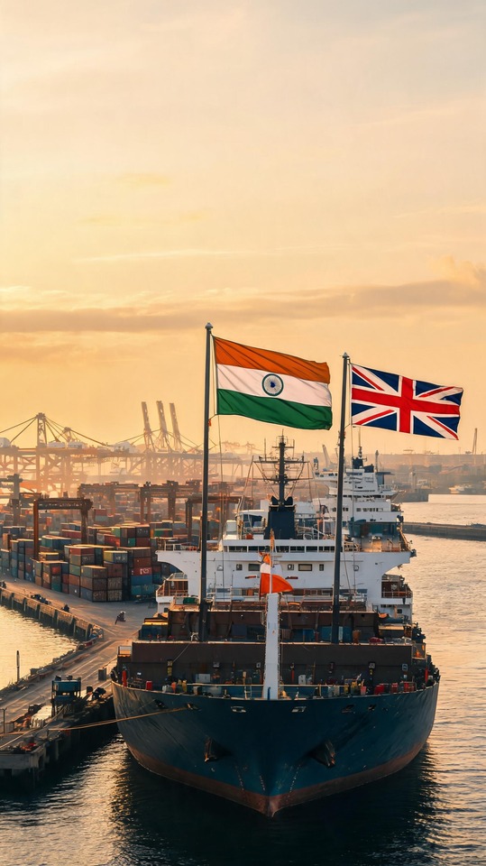 Indien (భారతదేశం) UK Handelsbeziehungen - 4K Wallpaper