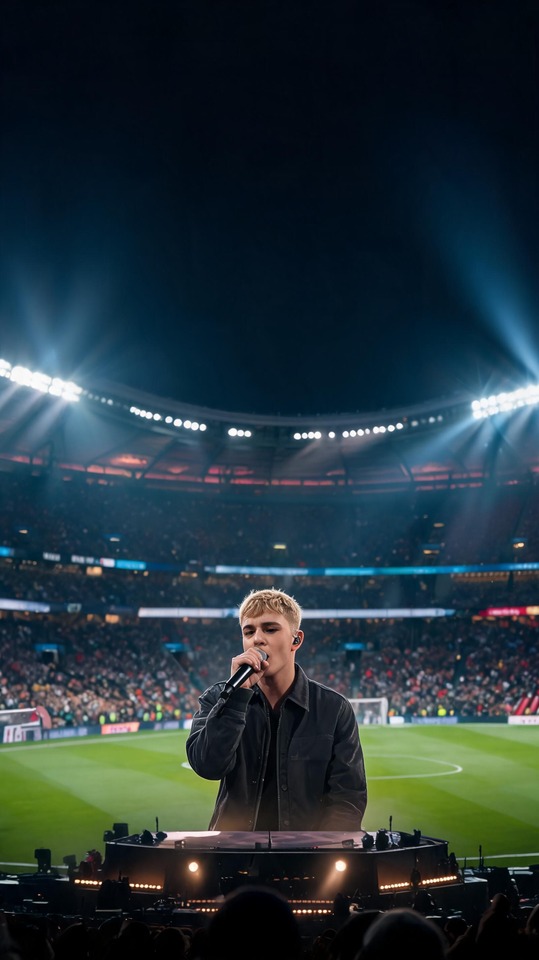 Justin Bieber Actuación en Estadio - Fondo 4K