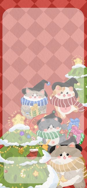 Gatitos de Navidad Estéticos - Fondos de Pantalla 4K