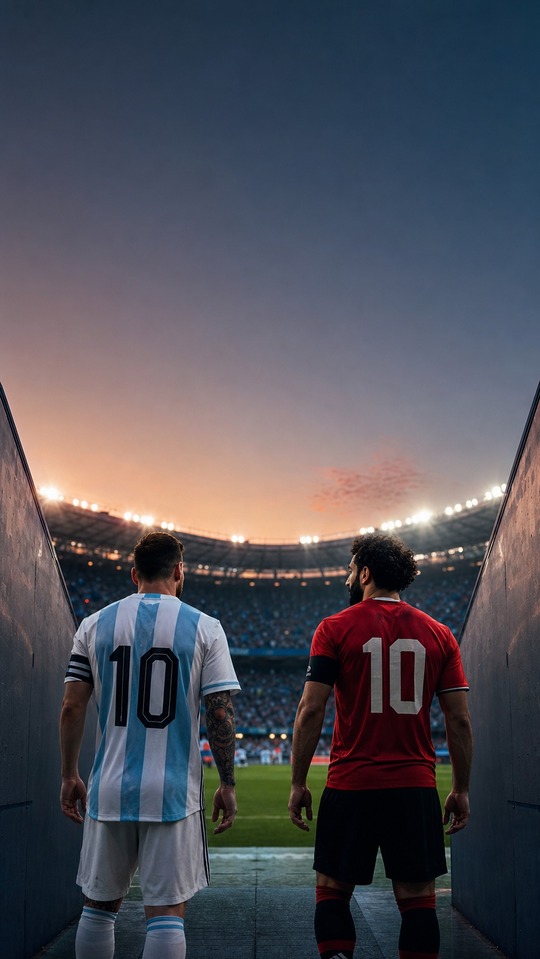 Argentine Égypte - Duel Messi vs Salah Fond d'Écran 4K