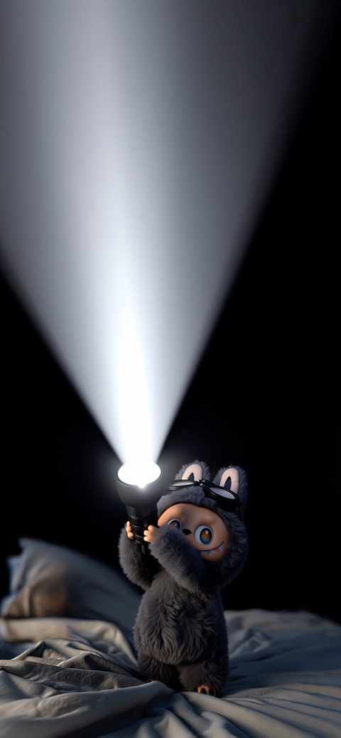 Monstruo 3D con Linterna Fondo de Pantalla Animado