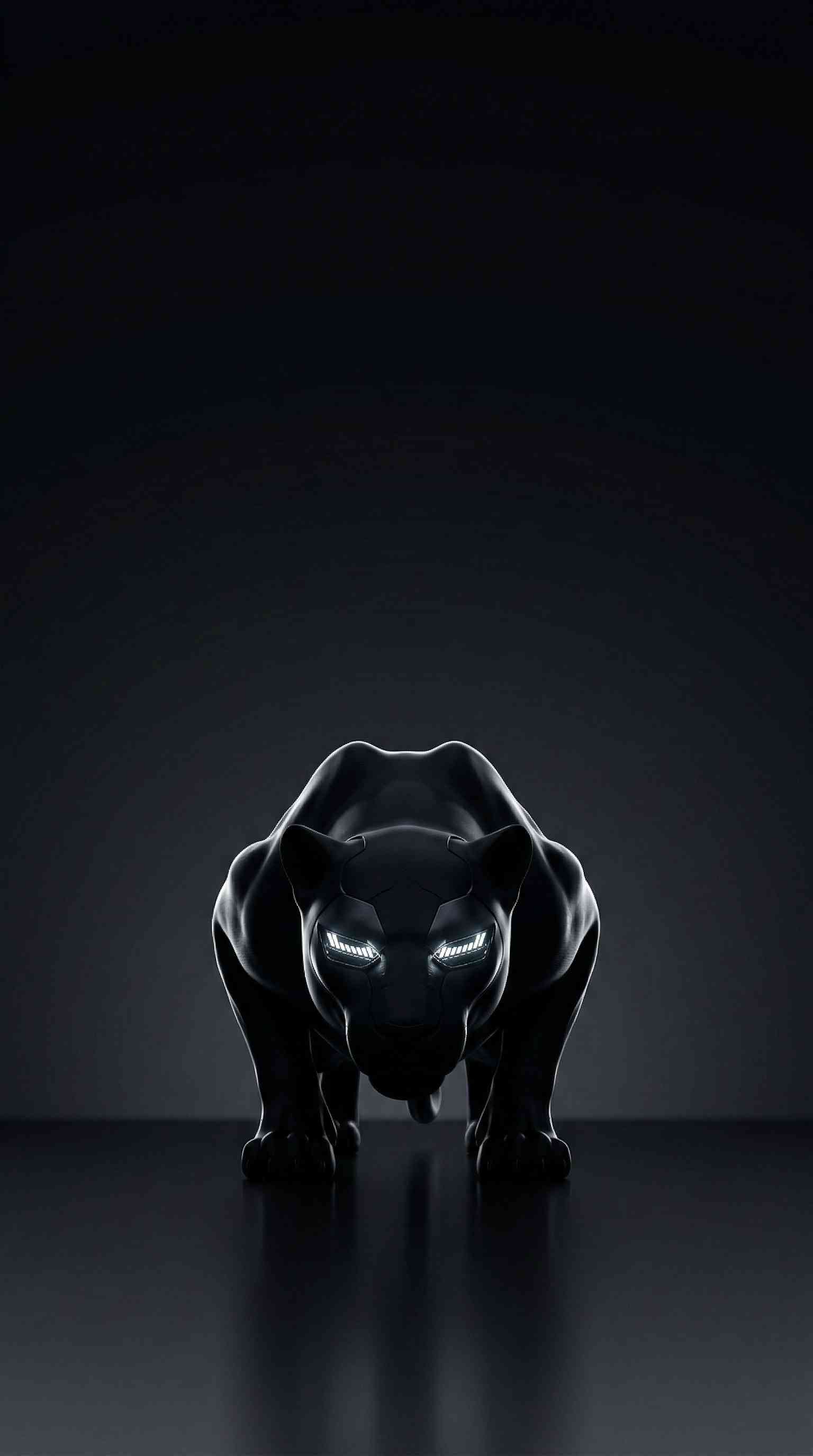 Black Panther 3D Minimal - 4K Phone Wallpaper
