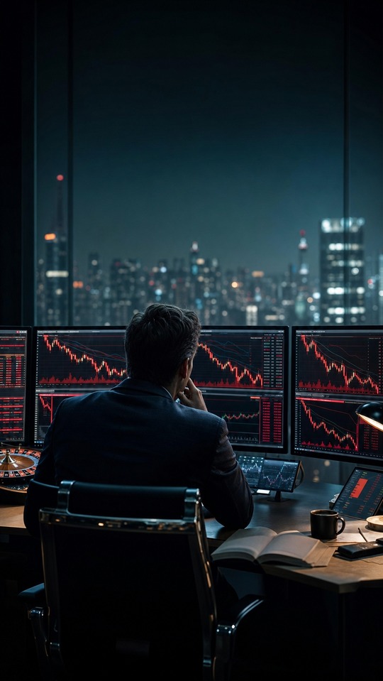 Short Selling Stock Market - 4K Background