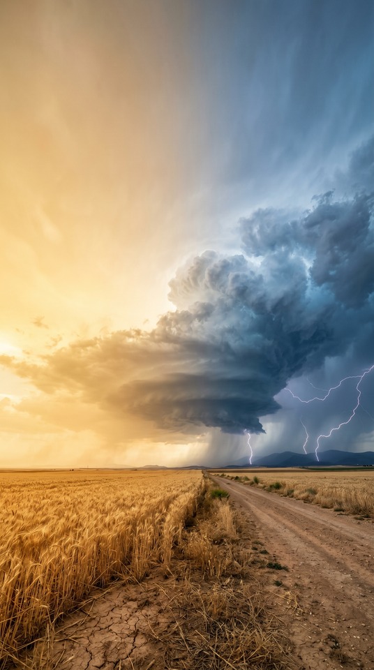 Meteorology Storm & Lightning Strikes - 4K Wallpaper