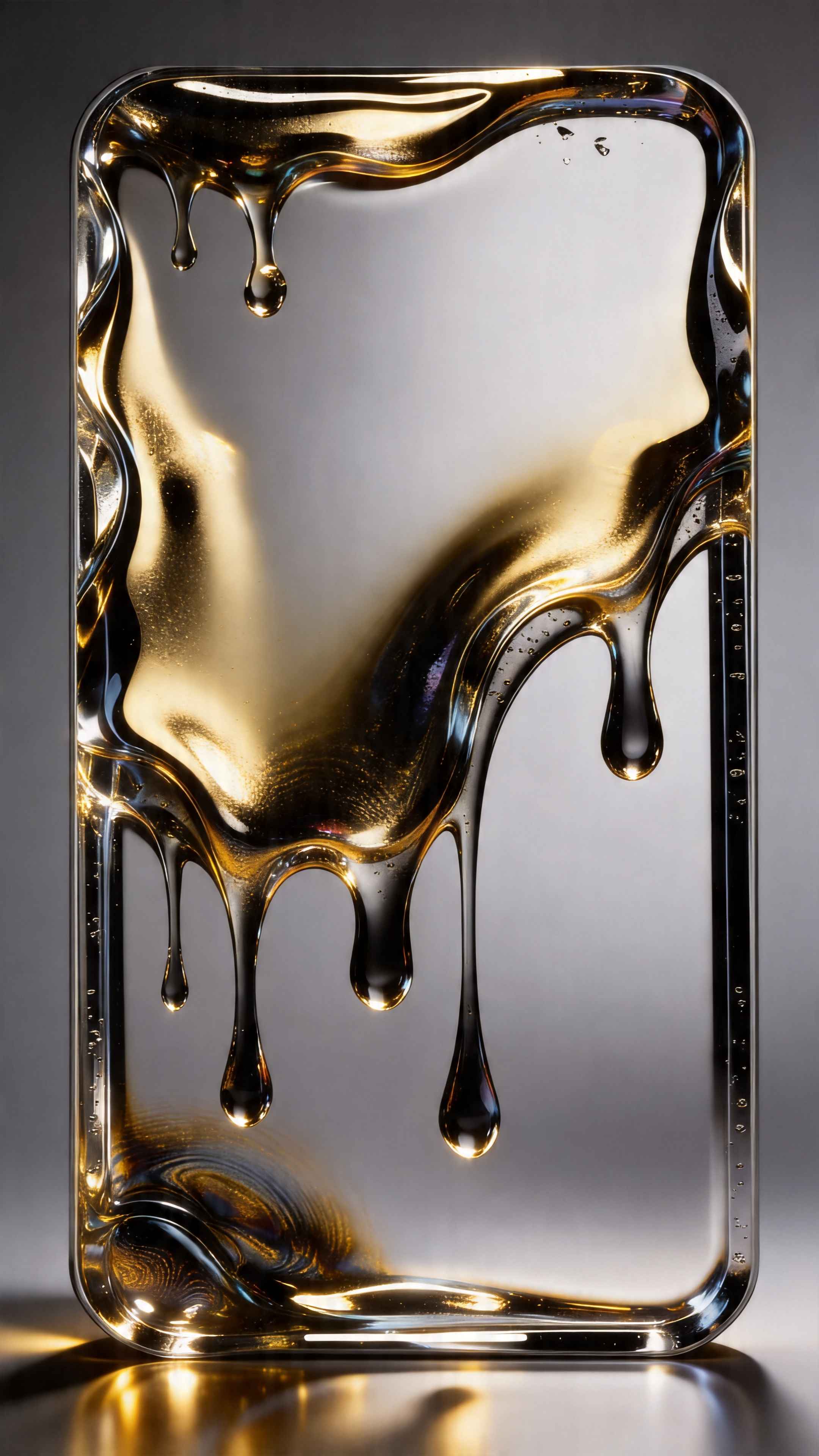 Liquid Gold Abstract Drip - 4K Wallpapers