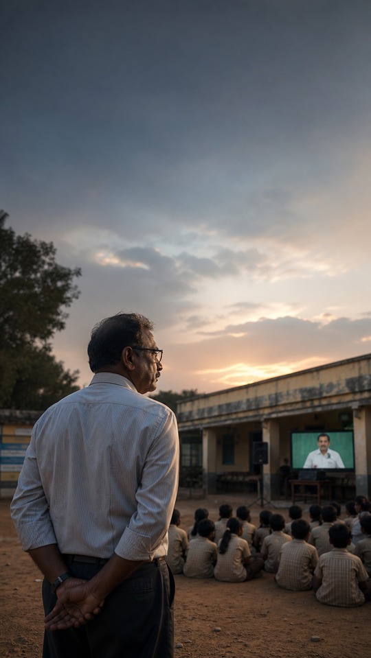 Enseignant Asiriyar et École en Inde - Fond d'Écran 4K