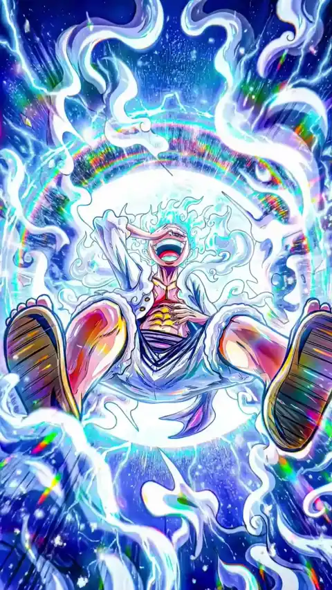 Luffy Gear 5 Sun God Nika - 4K Live Wallpaper