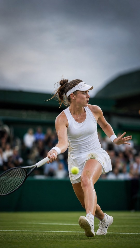 Linda Nosková Wimbledon Semi-Final - 4K Tennis Wallpaper
