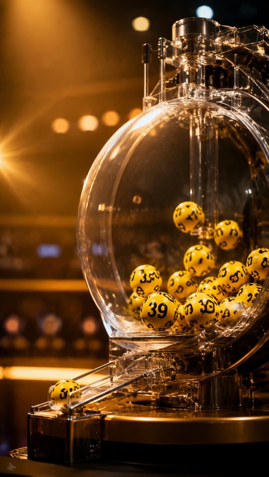 Jincai 539 Cinematic Lottery Machine - 4K Background