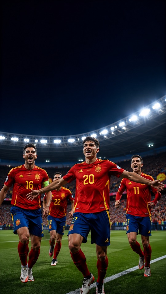 SBS Australia World Cup Highlights: Spain Celebration 4K Wallpaper