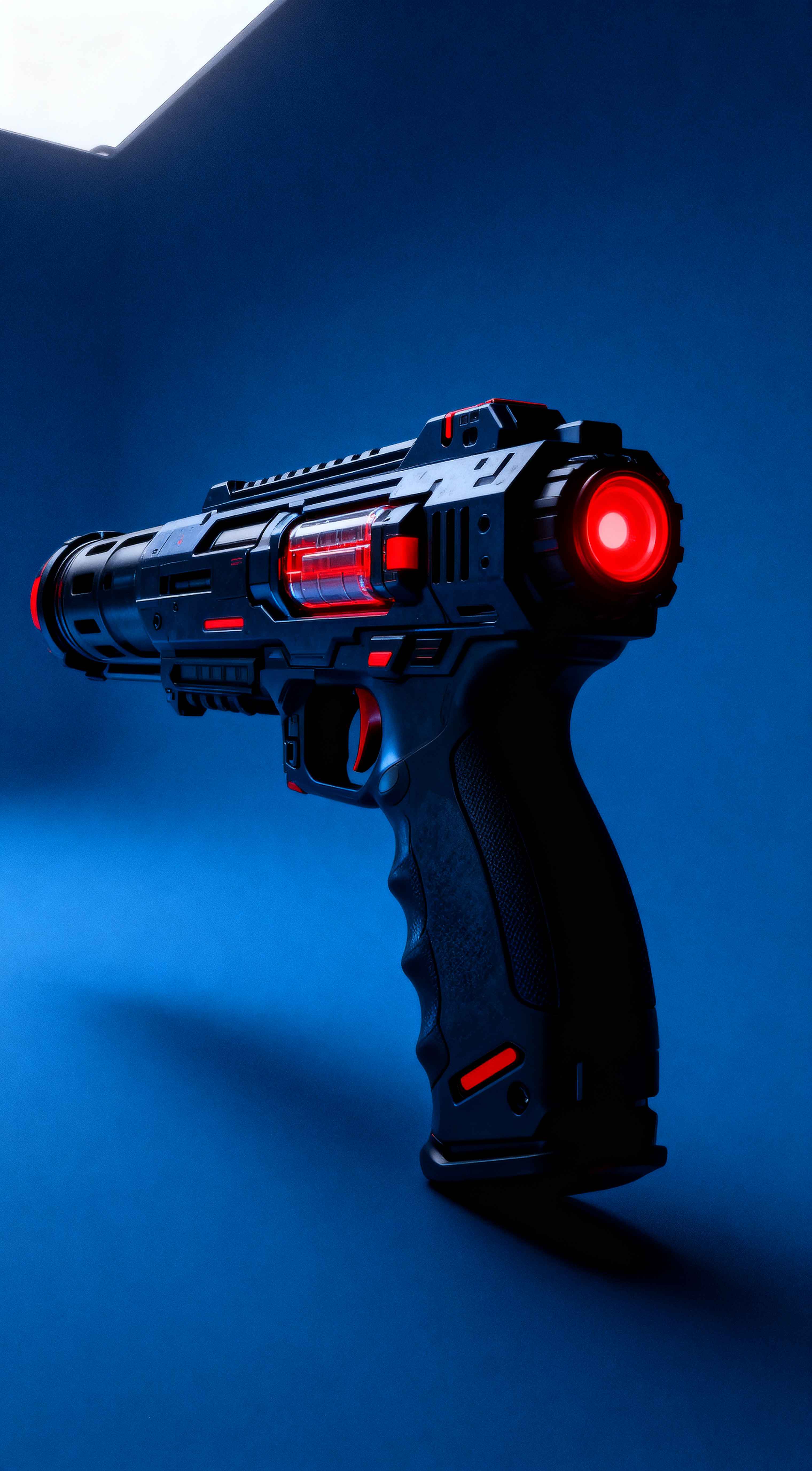 Pistolet Laser Sci-Fi Cyberpunk - Arrière-plan 4K