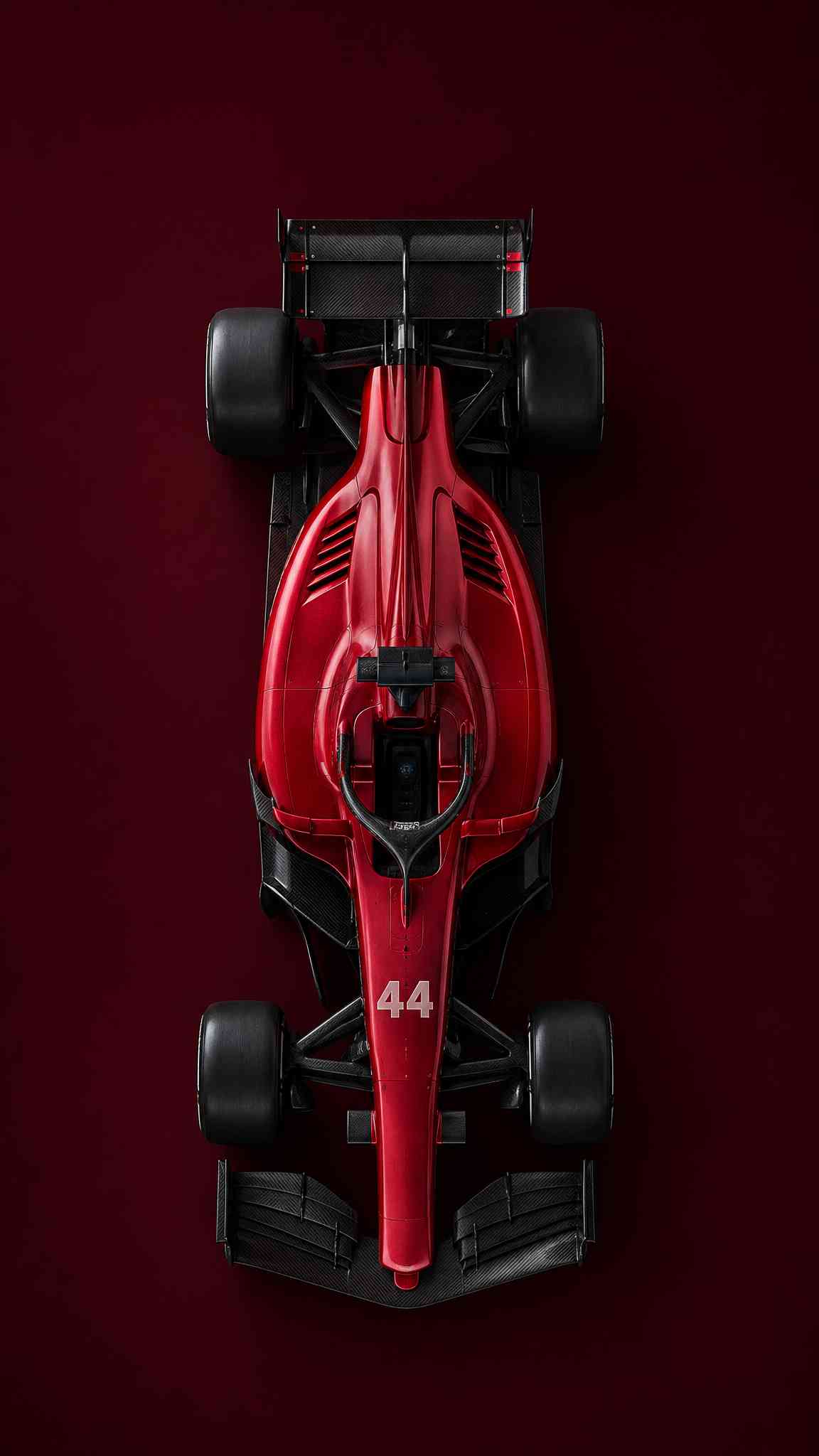 Red F1 Race Car #44 Wallpaper