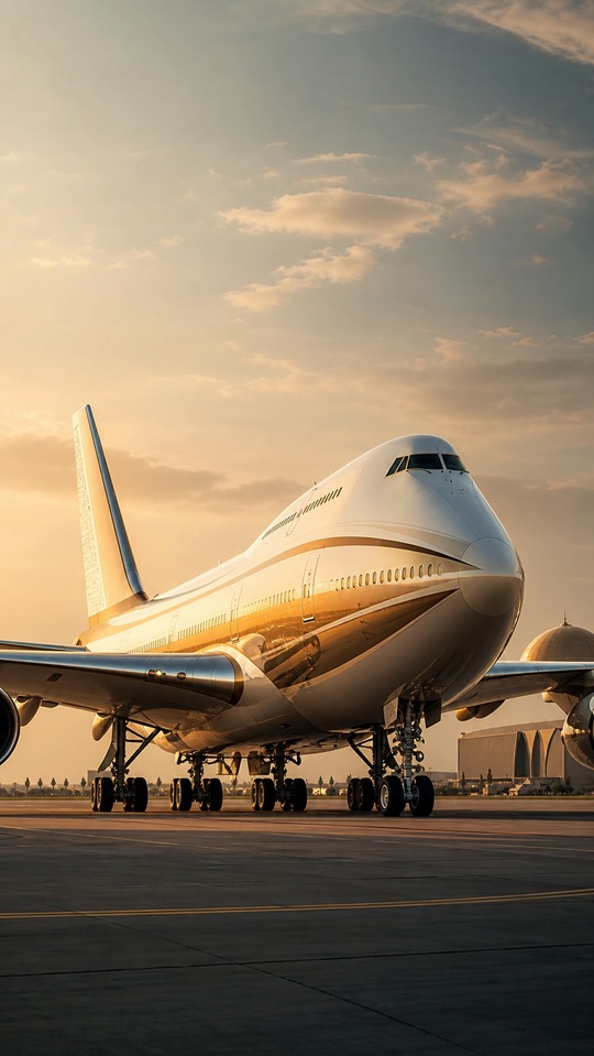 Boeing 747 Cinematic Realism - 4K Handy Hintergrund