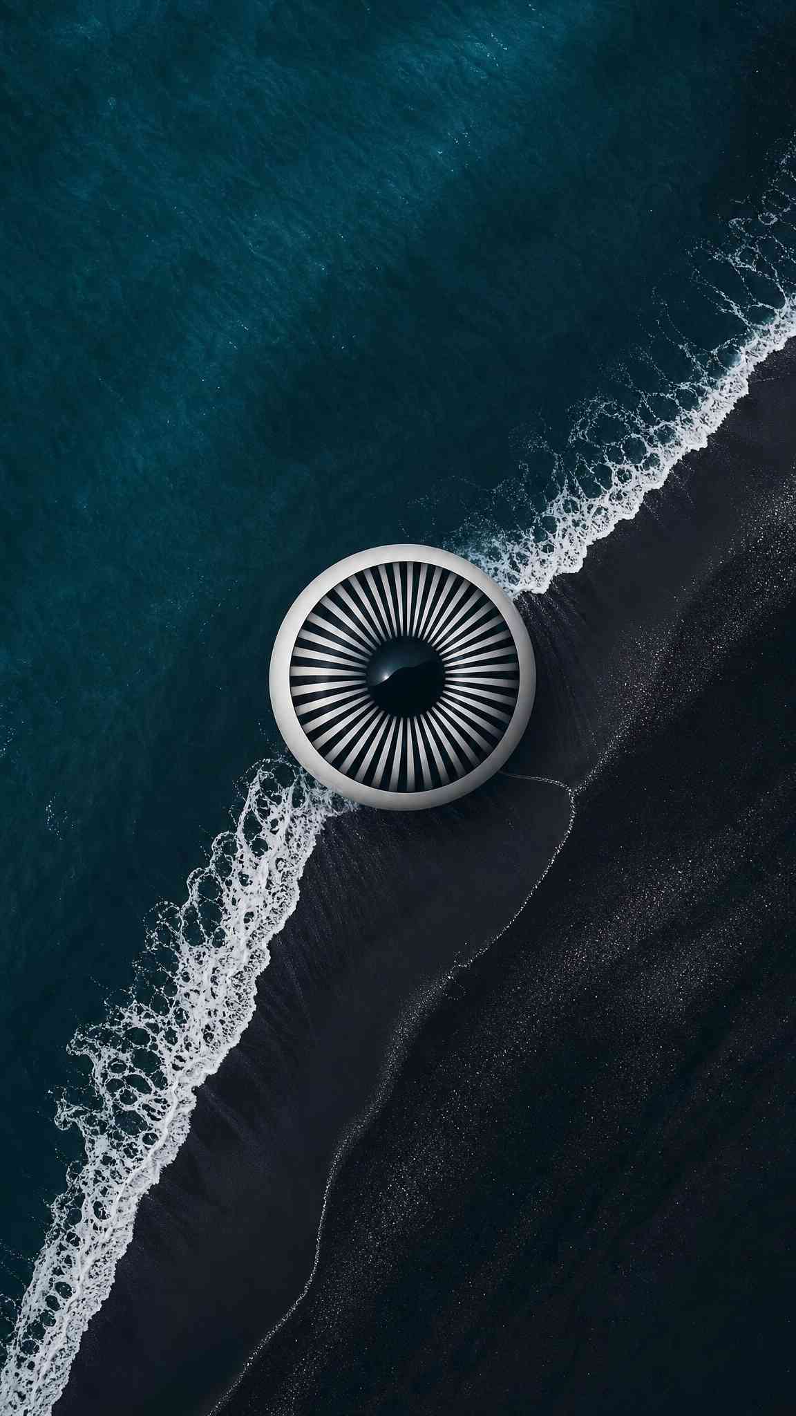 Surreal Eye Beach - 4K Mobile Background