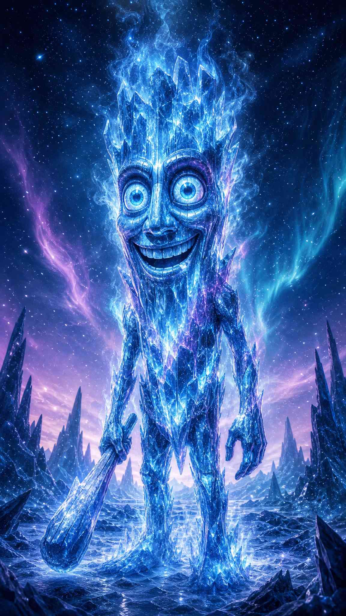 Ice Golem Fantasy Creature - 4K Wallpapers