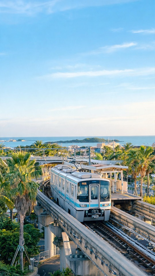 Yui Rail Okinawa Monorail - 4K Phone Background