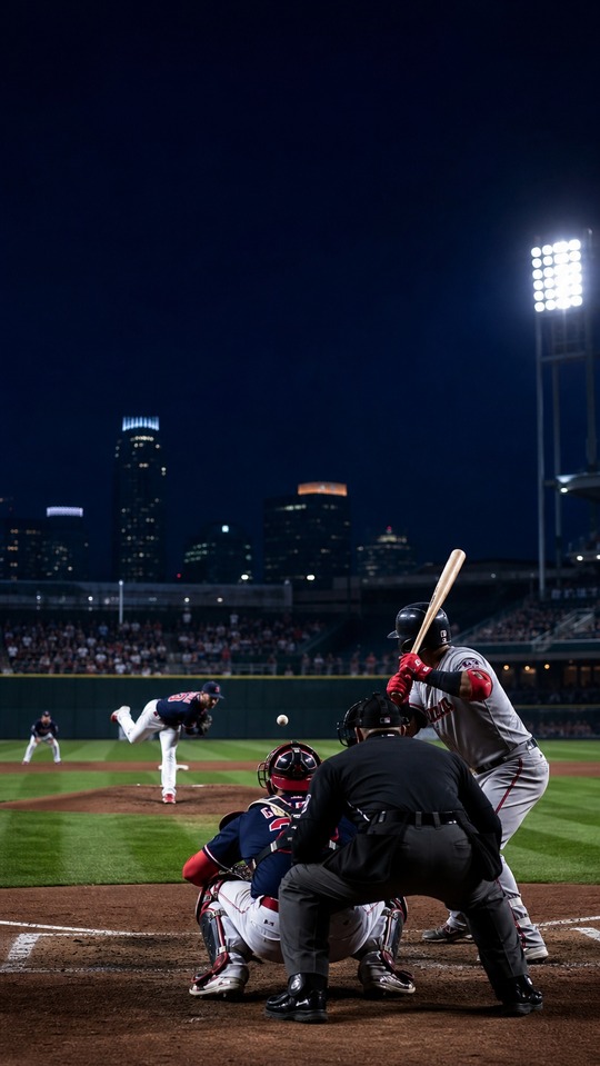 Twins vs Guardians MLB Baseball - 4K Phone Background