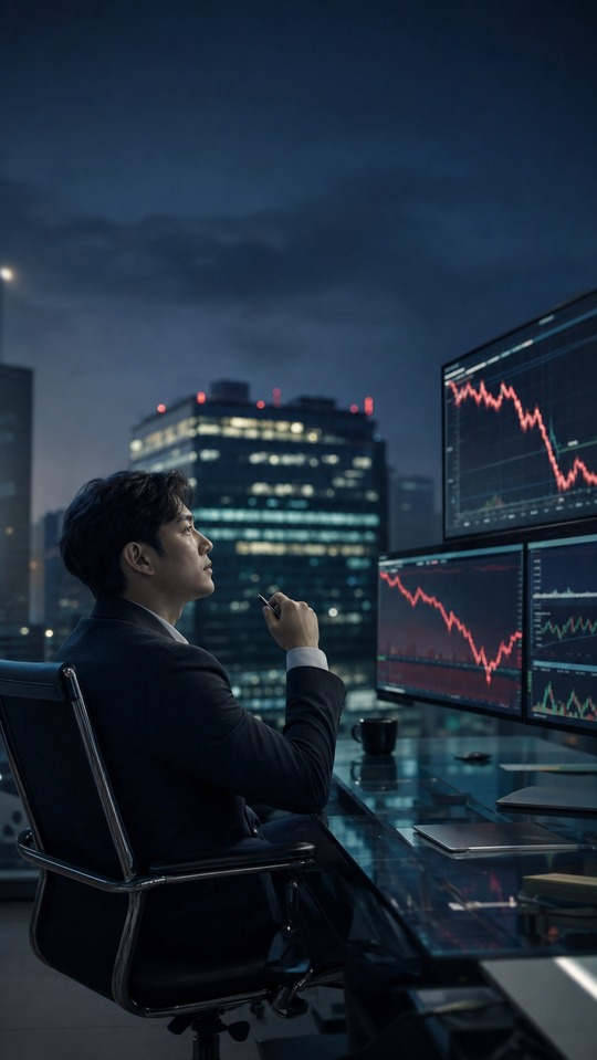 Stock Market Delisting Crisis - 4K Phone Wallpaper