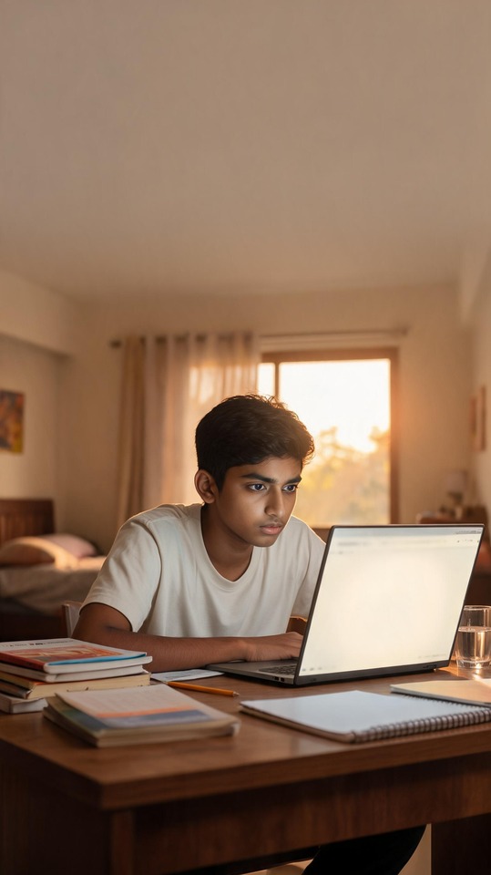 CBSE 10th Result 2026 Student Study - 4K Wallpaper