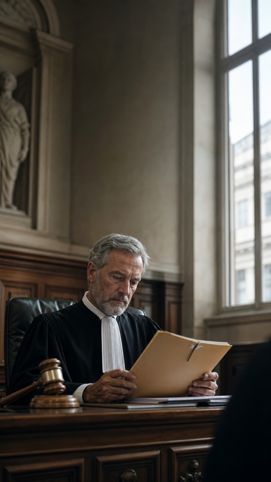 Justice Courtroom Judge - 4K Mobile Background