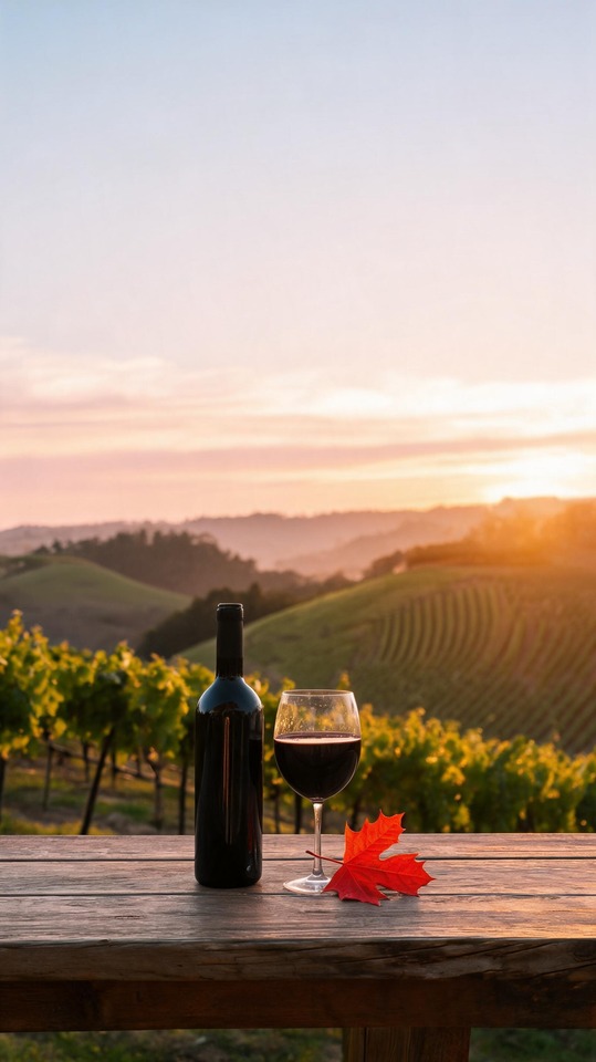 Vino de California Canadá en el Viñedo - Fondos HD