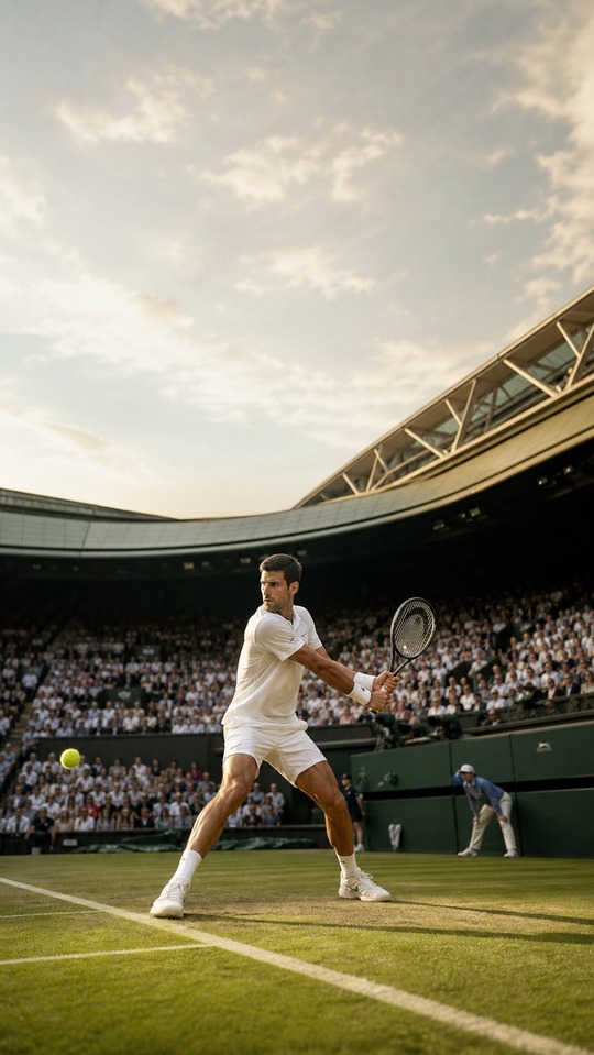Order of Play at Wimbledon Today - Djokovic 4K Background