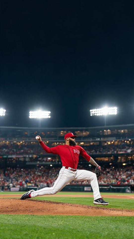 Aroldis Chapman Cinematic Action - 4K Phone Background