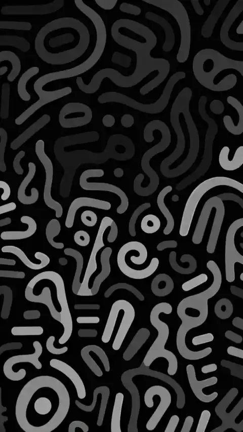 Abstract Monochrome Doodle Live Wallpaper