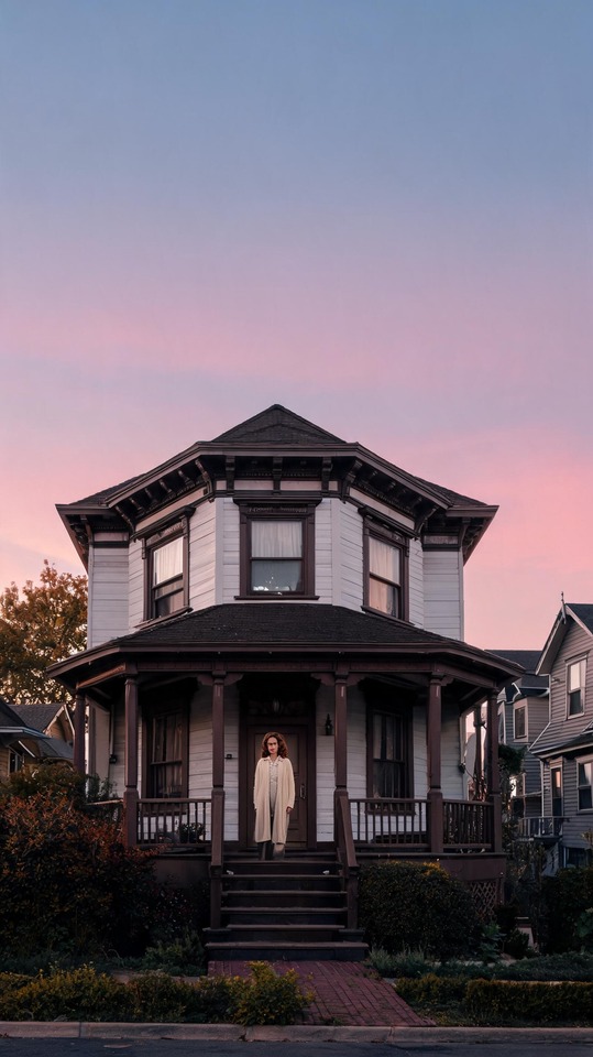 Dorothea Puente House Cinematic Sunset - 4K Wallpaper