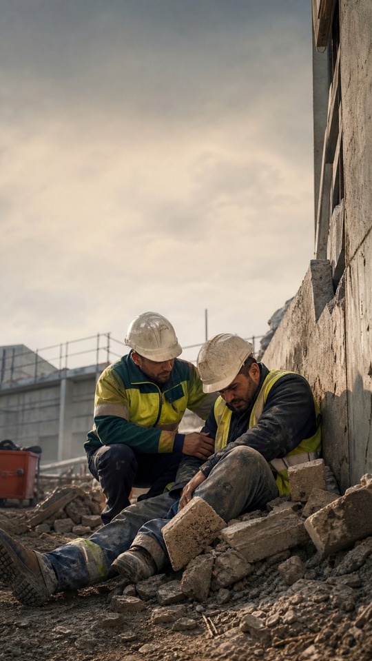 Trabajador Construction Site Support - 4K Wallpaper