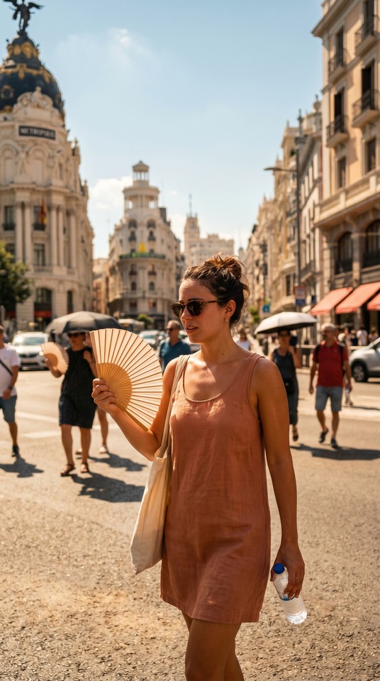El tiempo en Madrid - Urban Summer 4K Wallpaper