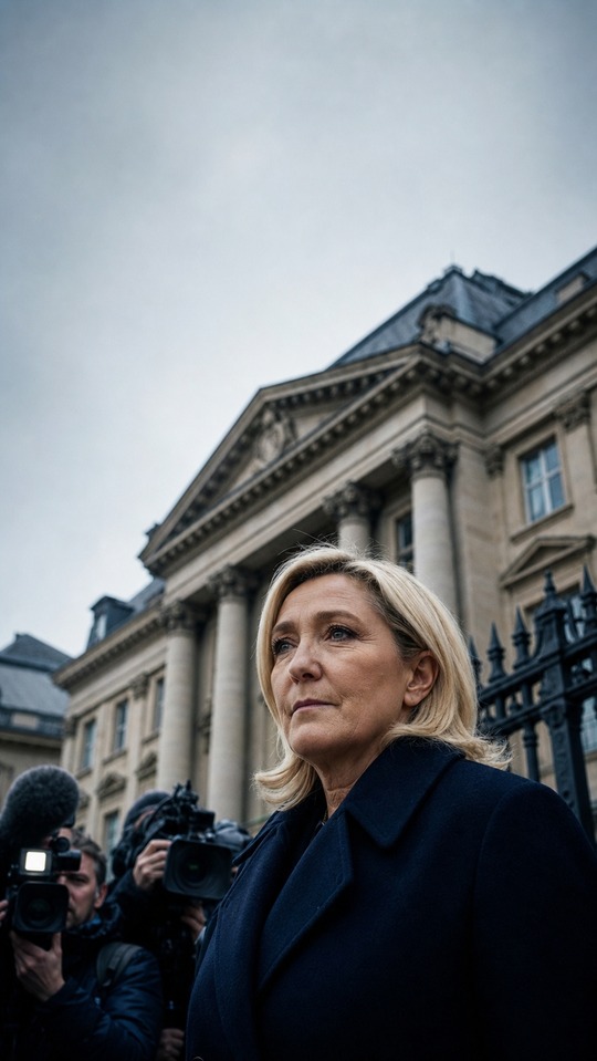 Marine Le Pen Prozess - 4K Handy Wallpaper