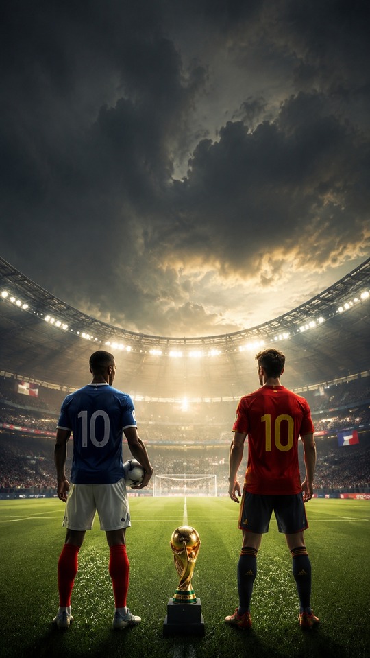 Spanien gegen Frankreich WM 2026 - 4K Hintergrundbild